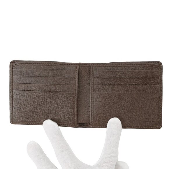 GUCCI Jumbo GG Bifold Wallet Canvas Beige/Brown - Picture 9 of 11